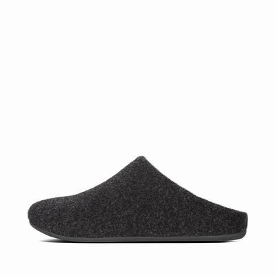 Fitflop Women's CHRISSIE Felt Slippers - Black, AI8409367